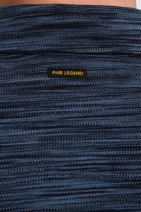 PME legend short sleeve polo stripe space dye